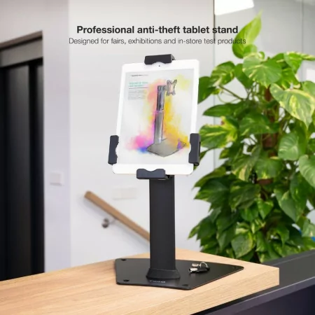 TooQ Anti-Theft Desktop Stand - For Tablet - Black - TQTDS0811