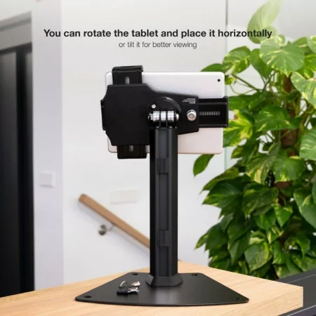 TooQ Anti-Theft Desktop Stand - For Tablet - Black - TQTDS0811