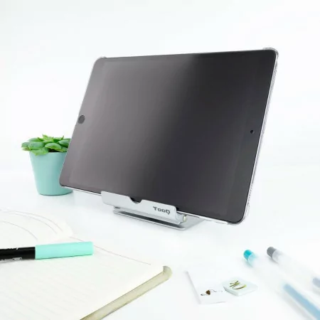 Suporte de Mesa TooQ - P/ Smartphone / Tablet - Cinza - PH0002-S|TooQ|8433281009585