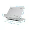 TooQ Desk Stand - For Smartphone / Tablet - Gray - PH0002-S