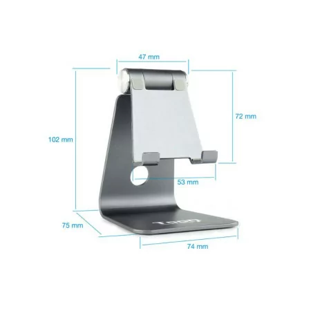 TooQ Desktop Stand - For Smartphone - Gray - PH0001-G