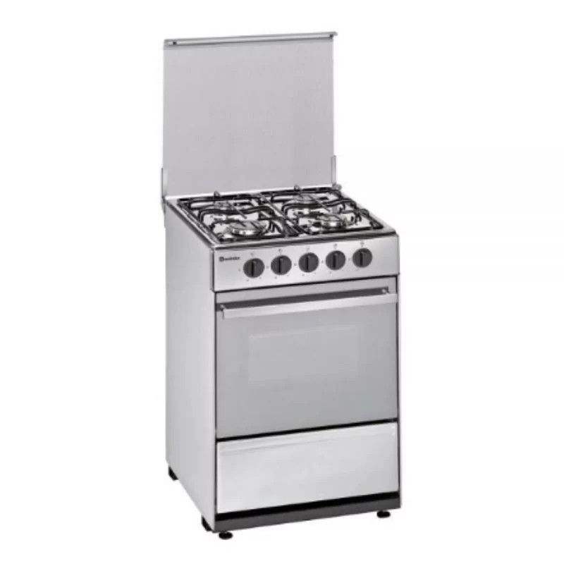 Meireles Gas Stove - 55L - 4 Burners - Stainless Steel - N 520 X