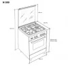 Fogão a Gás Meireles - 55L - 4 Queimadores - Inox - N 500 X|Meireles|5604409100580 Fogão a Gás Meireles - 55L - 4 Queimadores - Inox - N 500 X|Meireles|5604409100580
