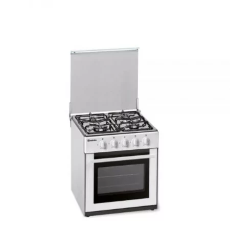 Meireles Natural Gas Stove - 55L - 4 Burners - Stainless Steel -N 500 W NAT