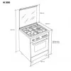 Fogão a Gás Natural Meireles - 55L - 4 Queimadores - Inox -N 500 W NAT|Meireles|5604409143075
