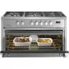 Fogão a Gás Meireles - 5 Queimadores - Inox - M 910 X|Meireles|5604409127364 Fogão a Gás Meireles - 5 Queimadores - Inox - M 910 X|Meireles|5604409127364