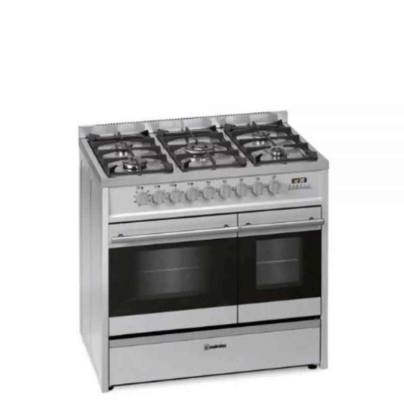 Meireles Mixed Stove - 121L - 5 Burners - Stainless Steel - E 916