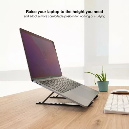 TooQ Lifting Stand - (For Laptops / Tablets / ...) - 11" / 15" - Gray - TQLRS0035-AL-G