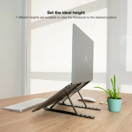 TooQ Lifting Stand - (For Laptops / Tablets / ...) - 11" / 15" - Gray - TQLRS0035-AL-G