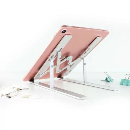 TooQ Elevating Stand - For (Laptops / Tablets / Books...) - 11" / 15" - Gray - TQLRS0033-AL