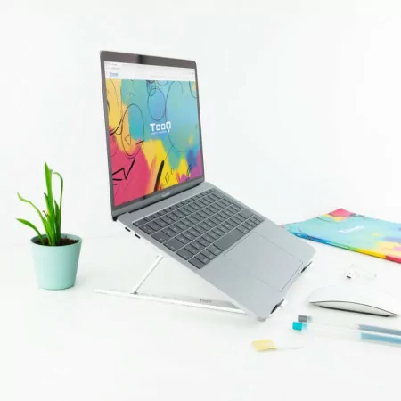 TooQ Elevating Stand - For (Laptops / Tablets / Books...) - 11" / 15" - Gray - TQLRS0033-AL