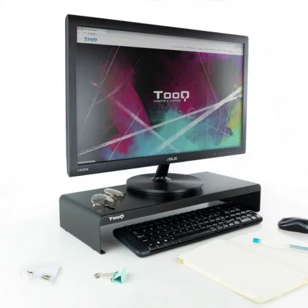 Suporte de Elevação - P/ Monitor / Portátil - Preto - TQMR0121|TooQ|8433281010246