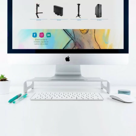 Lifting Stand - For Monitor / Laptop - White - TQMR0004