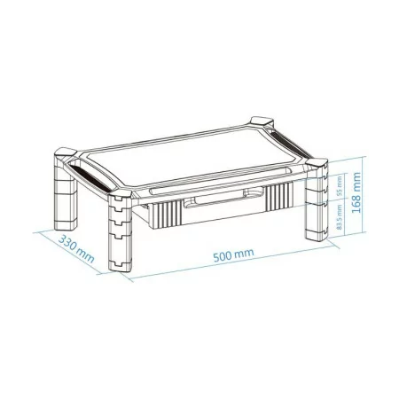 TooQ Adjustable Lift Support - With Drawer - MMPSSD01