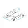 TooQ Floor Stand - For PC - W/ Wheels - Black - UMCS0024-B