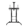 Suporte de Chão Ajustável TooQ - Zeus - C/ Rodas - 60" / 100" - Preto - FS20400HM-B|TooQ|8433281012233