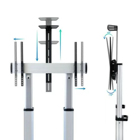 TooQ Floor Stand - W/ Wheels - 60" / 100" - Aluminum - FS20300M-B