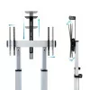 Suporte de Chão TooQ - C/ Rodas - 60" / 100" - Alumínio - FS20300M-B|TooQ|8433281012226