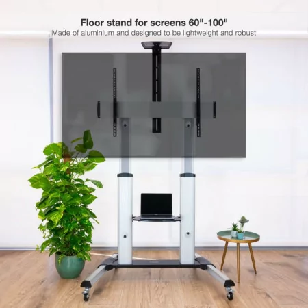 TooQ Floor Stand - W/ Wheels - 60" / 100" - Aluminum - FS20300M-B