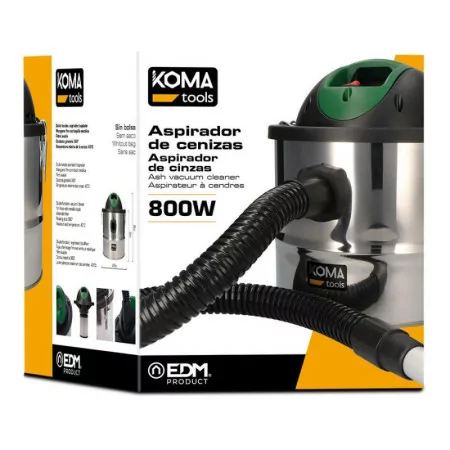 Aspirador de Cinzas Koma Tools - 800W - 10L - 07699|Koma|8425998076998