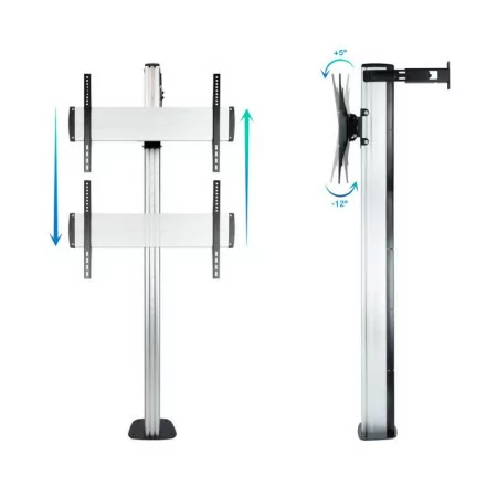TooQ "The Tower" Floor Stand - 37" / 70" - Aluminum - FS2270M-B