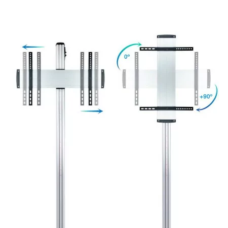 TooQ "The Tower" Floor Stand - 37" / 70" - Aluminum - FS2270M-B