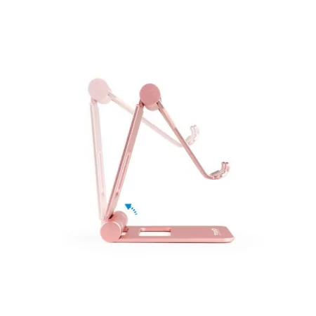 Suporte de Mesa Ajustável TooQ - P/ Telemóvel / Tablet - 10" - Rosa - PH-KEOPS-OCASO|TooQ|8433281010574