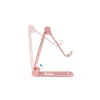 TooQ Adjustable Desk Stand - For Cell Phone / Tablet - 10" - Pink - PH-KEOPS-OCASO