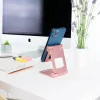 TooQ Adjustable Desk Stand - For Cell Phone / Tablet - 10" - Pink - PH-KEOPS-OCASO