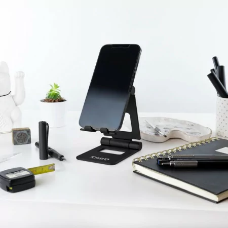 TooQ Adjustable Desk Stand - For Cell Phone / Tablet - 10" - Black - PH-KEOPS-NOCHE