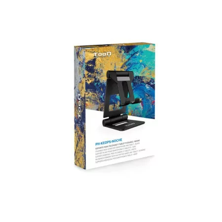 TooQ Adjustable Desk Stand - For Cell Phone / Tablet - 10" - Black - PH-KEOPS-NOCHE