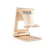 TooQ Adjustable Table Stand - For Cell Phone / Tablet - 10" - Gold - PH-KEOPS-ALBA