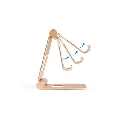 TooQ Adjustable Table Stand - For Cell Phone / Tablet - 10" - Gold - PH-KEOPS-ALBA