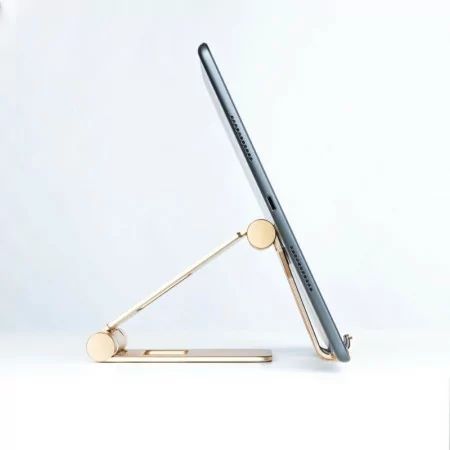 TooQ Adjustable Table Stand - For Cell Phone / Tablet - 10" - Gold - PH-KEOPS-ALBA