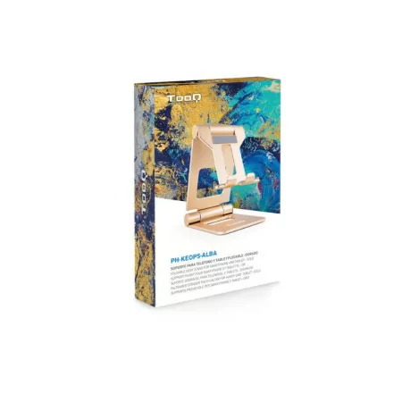TooQ Adjustable Table Stand - For Cell Phone / Tablet - 10" - Gold - PH-KEOPS-ALBA
