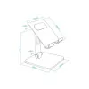 Suporte de Mesa Ajustável TooQ - 13" - Preto - PH-HERMES-NOCHE|TooQ|8433281011823