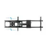 TooQ Wall Mount - For Screen - 43" / 90" - Black - LP3790TN-B