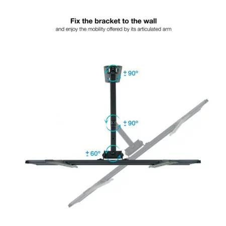 TooQ Wall Mount - For Screens - 37" / 70" - Black - LP7863TN-B