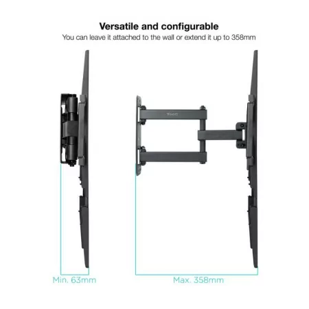 TooQ Wall Mount - For Screens - 37" / 70" - Black - LP7863TN-B