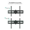 Suporte de Parede TooQ - P/ Ecrãs - 37" / 70" - Preto - LP7863TN-B|TooQ|8433281013148