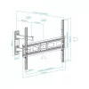 Suporte de Parede TooQ - P/ Ecrãs - 37" / 70" - Preto - LP7863TN-B|TooQ|8433281013148