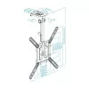 TooQ Ceiling Mount - For Screens - 23" / 55" - Black - LPCE1123TSLI-B