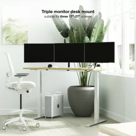 TooQ Table Stand - For Screens - 17" / 27" - Black - DB1704TN-B