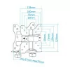 TooQ Support - For Mini PC - Black - TCCH0001-B