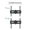TooQ Wall Mount - For Screens - 32" / 70" - Black - LP7846TN-B