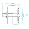 TooQ Wall Mount - For Screens - 37" / 70" - Black - LP4270T-B