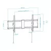 Suporte de Parede TooQ - P/ Ecrãs - 43" / 90" - Preto - LP4391T-B|TooQ|8433281010024