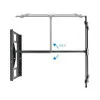 TooQ Wall Mount - For Screens - 43" / 80" - Black - LP4380XL-B