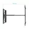 TooQ Wall Mount - For Screens - 43" / 80" - Black - LP4380XL-B