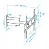 Suporte de Parede TooQ - P/ Ecrãs - 37" / 70" - Preto - LP6070TN-B|TooQ|8433281006935